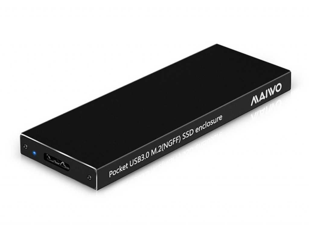 Новый карман Maiwo для M.2 SSD (NGFF) SATA - USB 3.0 (K16N black)