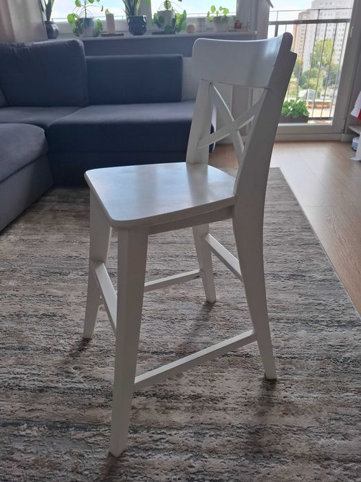 Krzesełko podwyższone dla dziecka Ikea Ingolf białe