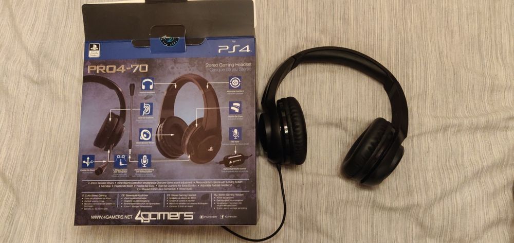 Auscultadores PlayStation4 - 4gamers Pro 4-70