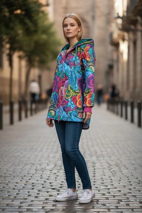 Auri Lili nowa Kurtka Bluza Softshell Atman super wzór rafa 40 L