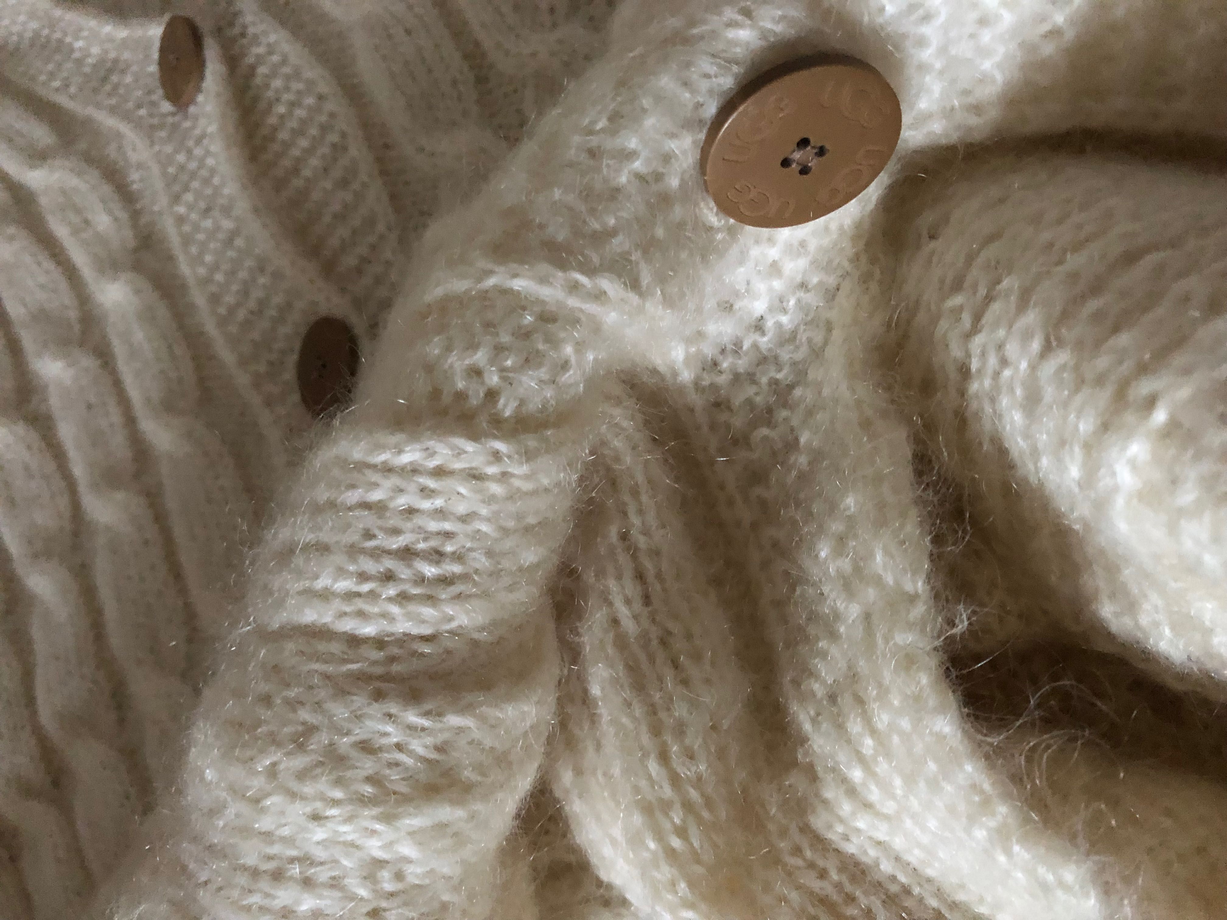 Luksusowy Oryginalny wełniany sweter z kapturem UGG Australia L