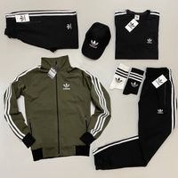 Чоловічий спортивний костюм набір [5в1] комплект адідас adidas xs-3xl