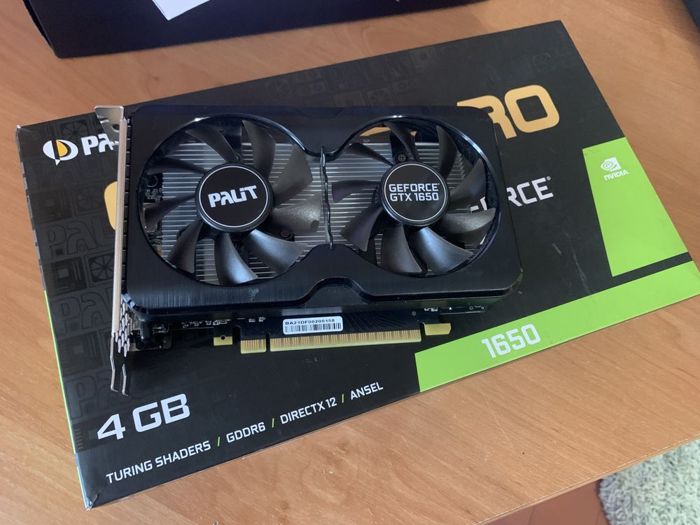 Palit gtx 1650 4gb GDDR6 в дуже гарному стані!