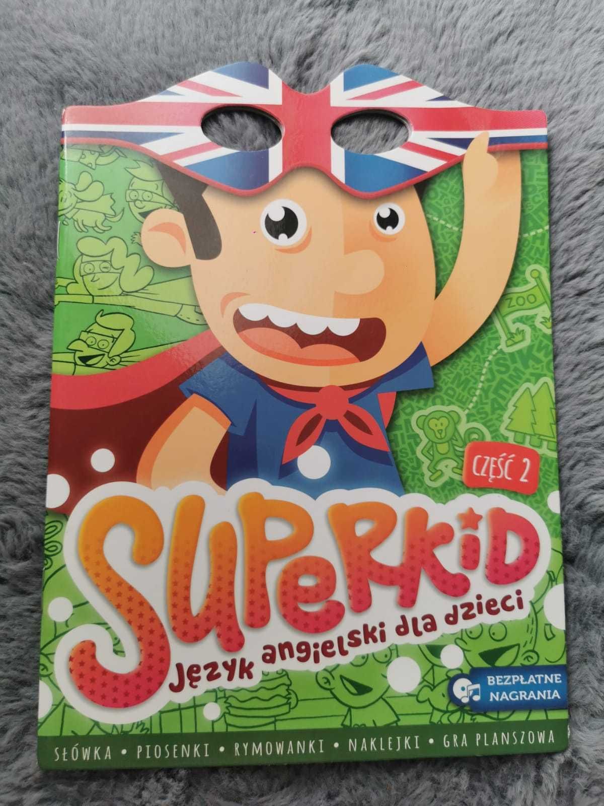 Superkid, część 2, język angielski dla dzieci z naklejkami