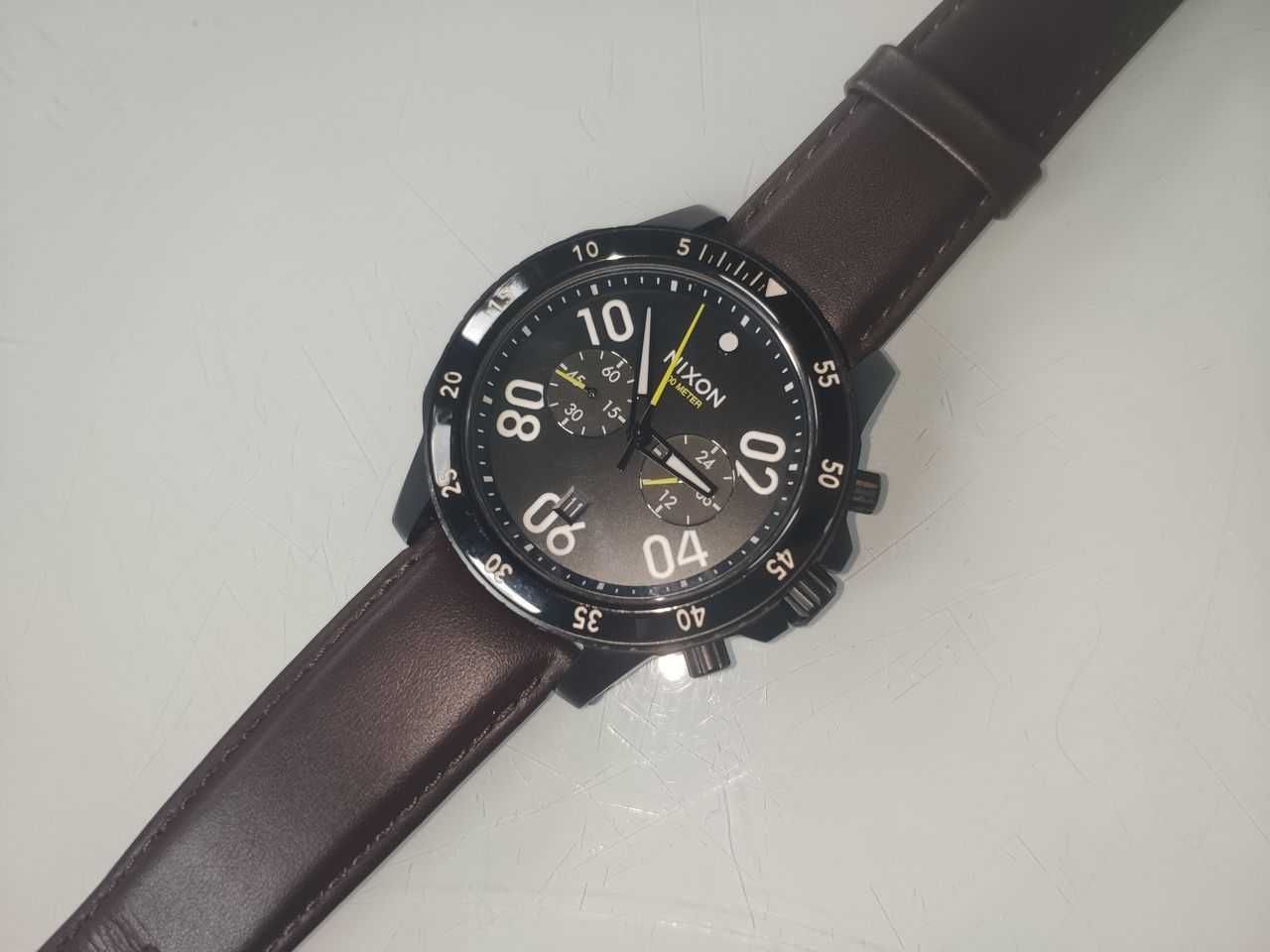 Zegarek Męski Nixon The Ranger Chrono Leather Analog - A940712