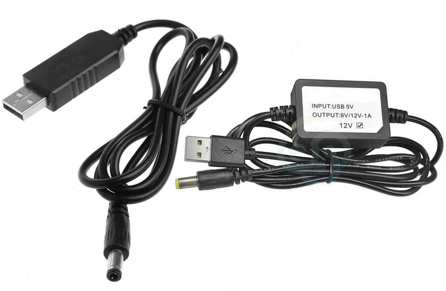 USB DC кабель живлення на 5 6 9 12 14 15 16 18 19 24 25 вольта 5,5 мм