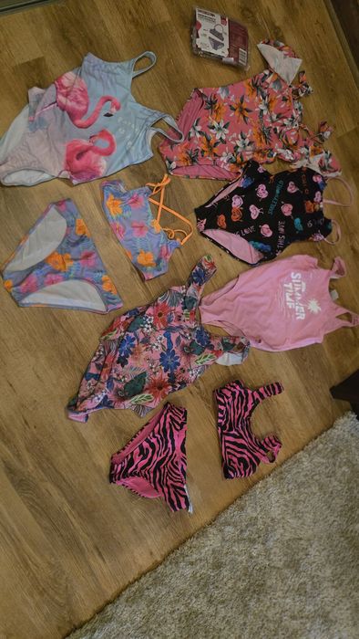 Stroje kąpielowe, strój kąpielowy dladziewczynki-zestaw