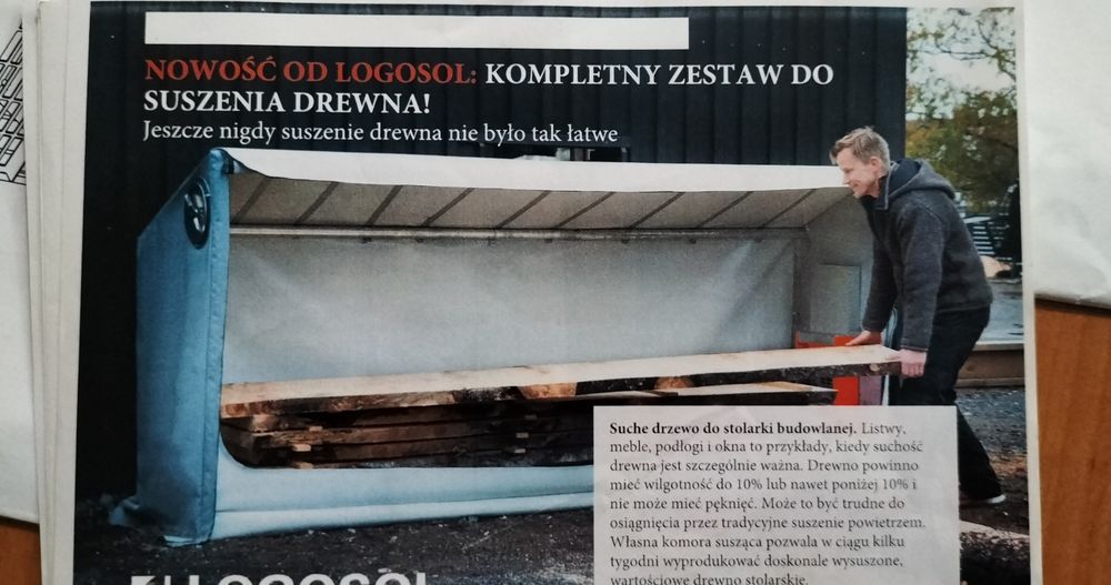 Agregat logosol z komorą suszącą drewno