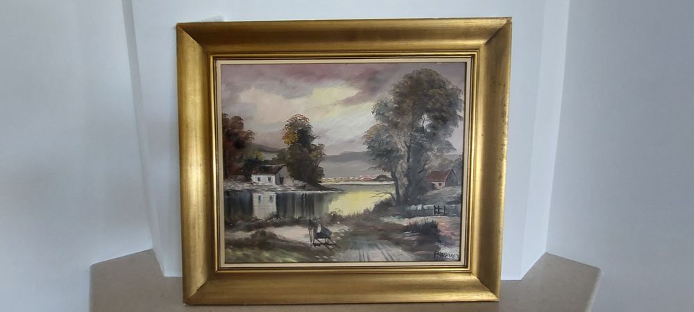 Vendo quadro original do pintor Alvarez