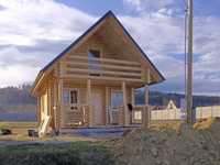 Drewniany Dom z Bala 500X700 z Poddaszem Użytkowym