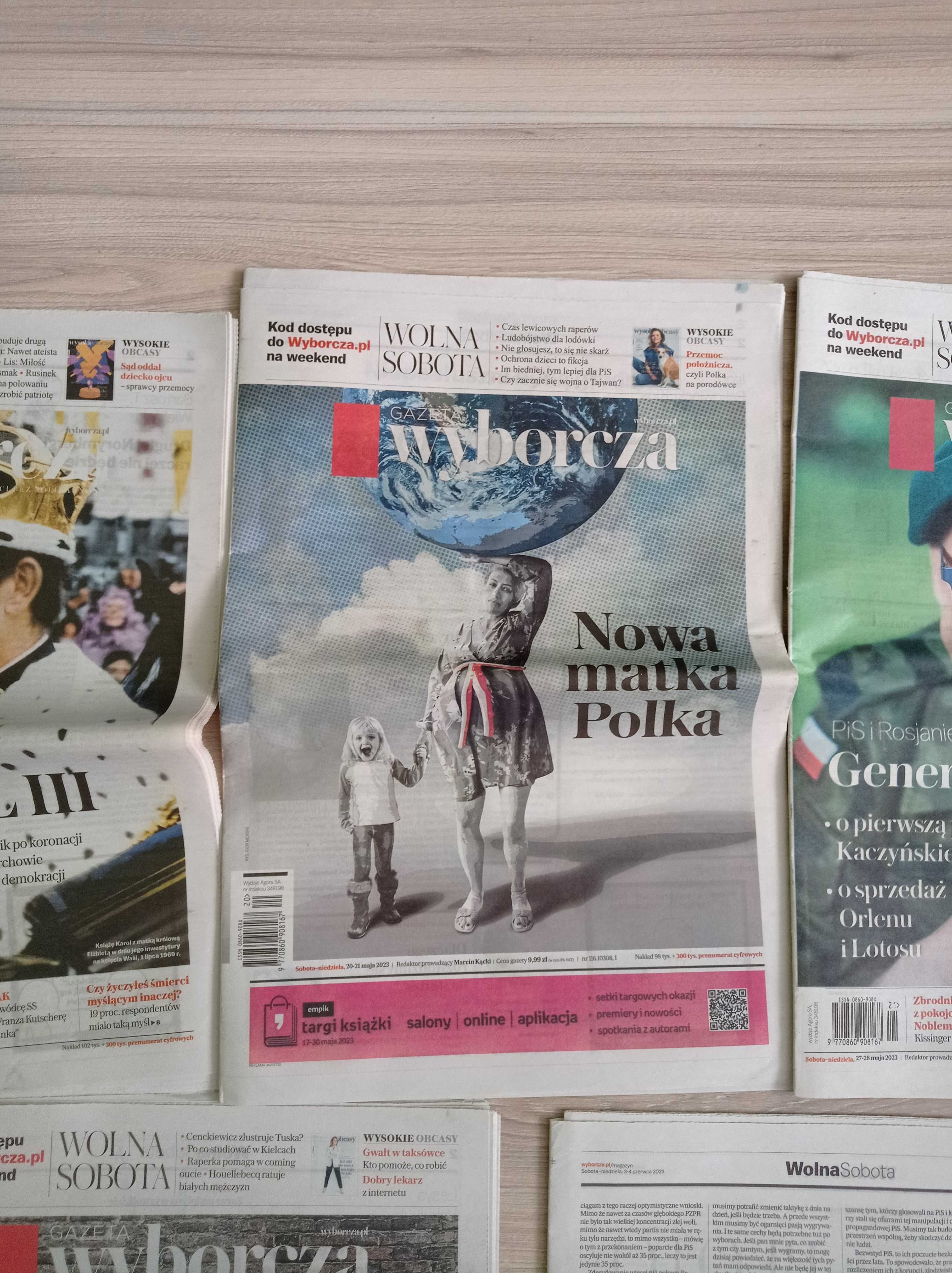 Gazeta Wyborcza, Wolna sobota, maj, czerwiec 2023