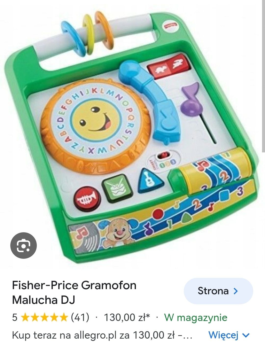 Gramofon malucha Fisher price