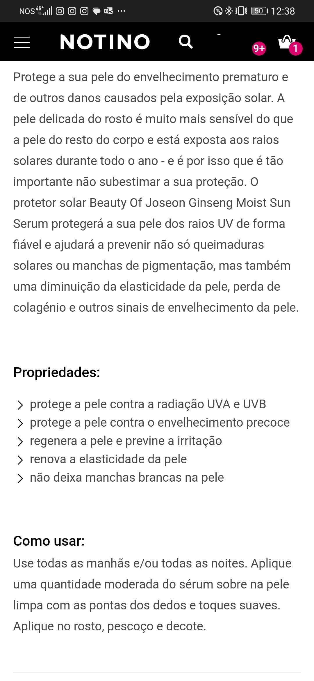 Beauty of Joseon - Protetor Solar SPF50