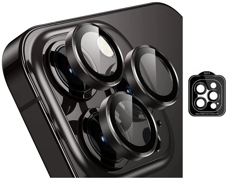 Soczewki Na Aparat Do Iphone 13 Pro / 13 Pro Max Szkło Mocne Łatwy
