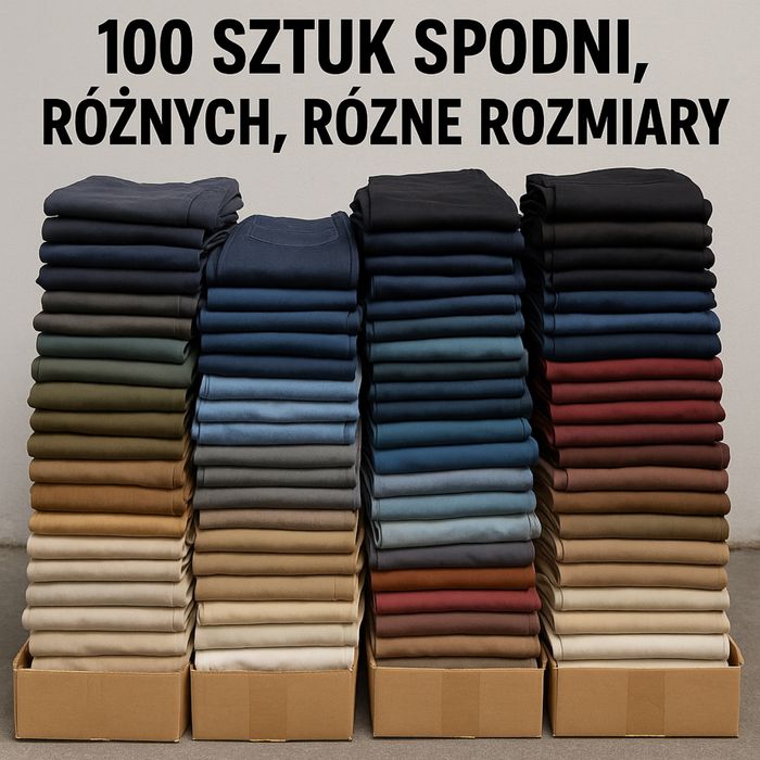 Megapaka mix 100 par spodnie rozne uzywane