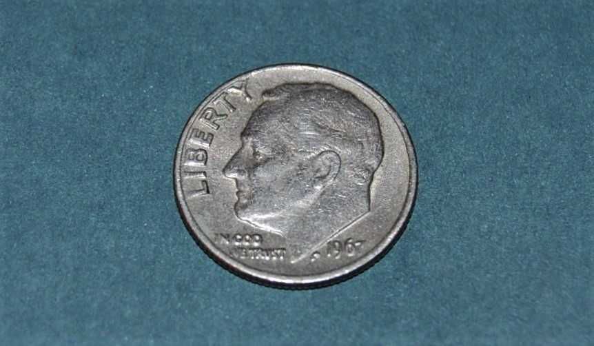 One Dime 1967r Moneta Starocia