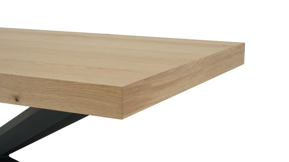 Stół Linatte 180 x 90 cm rozkładany dąb nat dziki