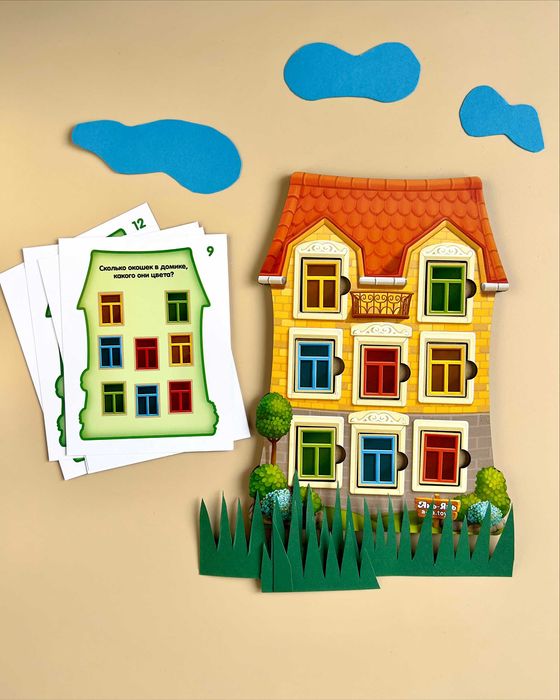 Пазл-сортер Будиночок з завданнями Домик с заданиями