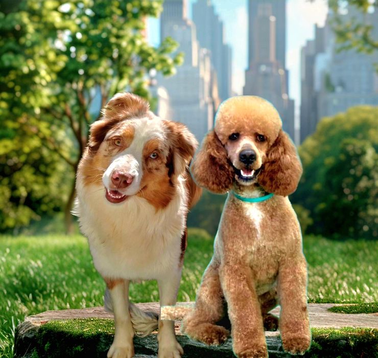 Aussiedoodle Bernedoodle sliczna dziewczynka