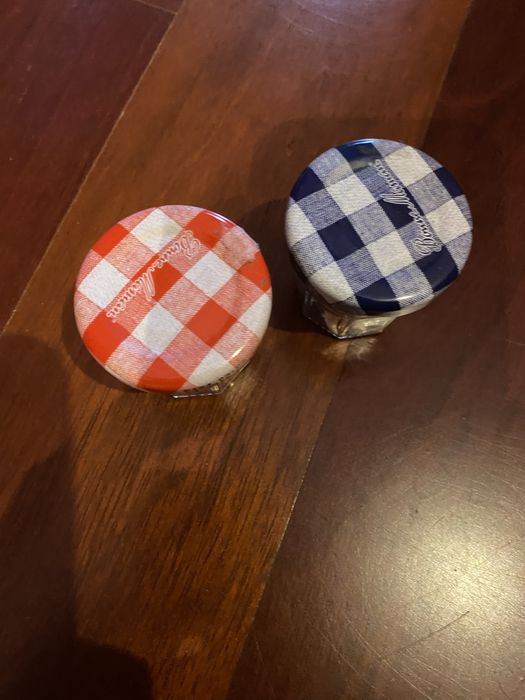 2 frascos mini em vidro