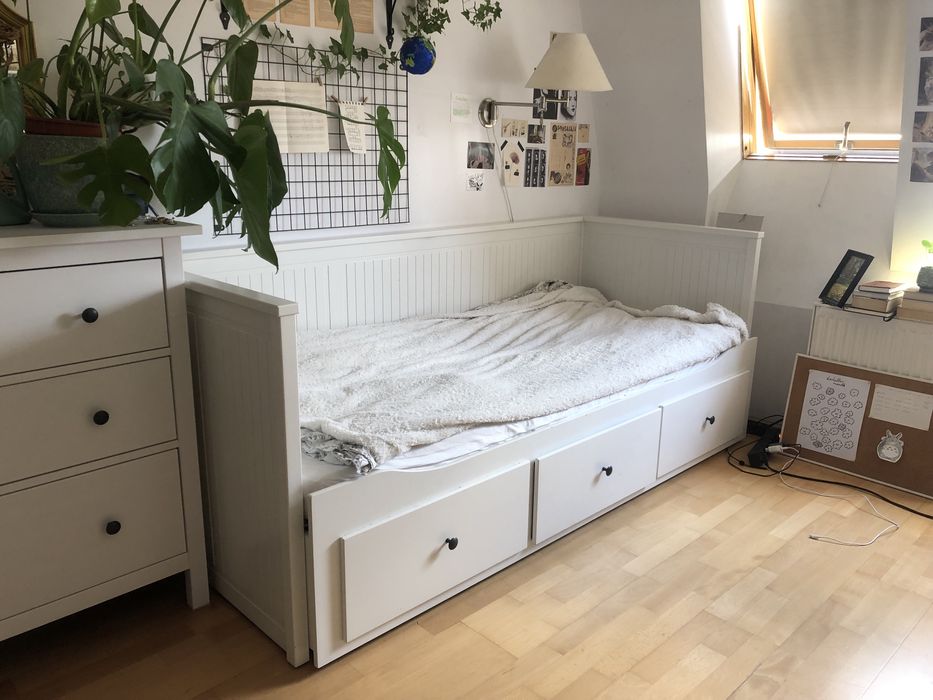 Łóżko Hemnes IKEA, 3 szuflady
