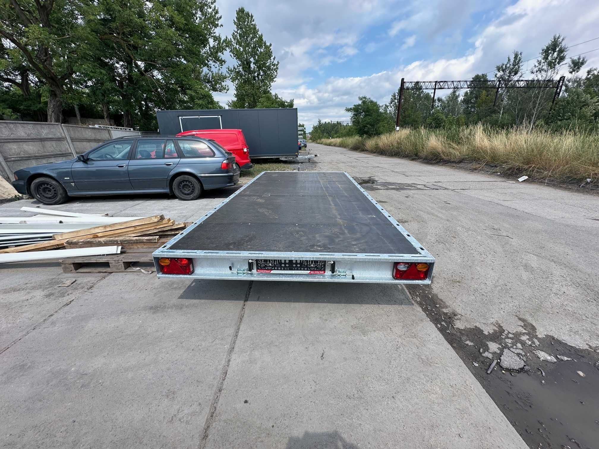 Przyczepa PLATFORMA towarowa bagażowa DMC750kg 4x2m NOWA HIT CENOWY!!!