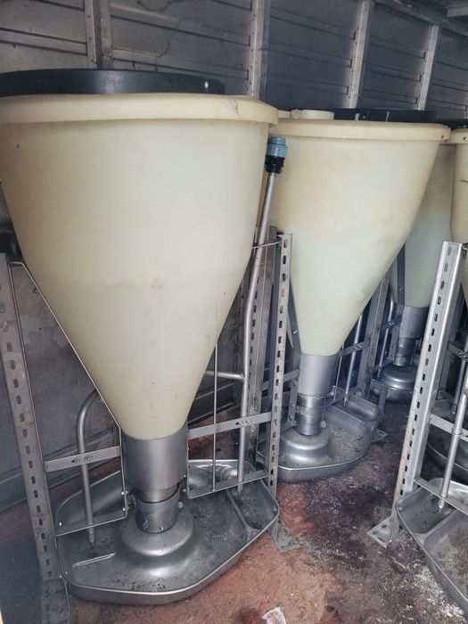 Tubomaty 15 szt dla tuczników i warchlaków, automaty paszowe na mokro