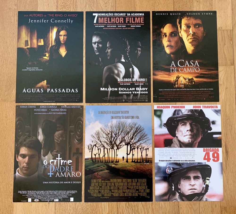 Coleção de cartazes alusivos a filmes (21x30cm) - anos 2003/2006