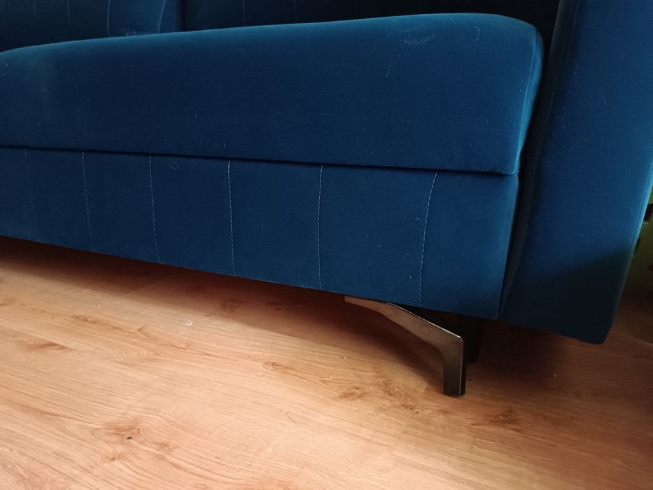 Kanapa z funkcją spania welur