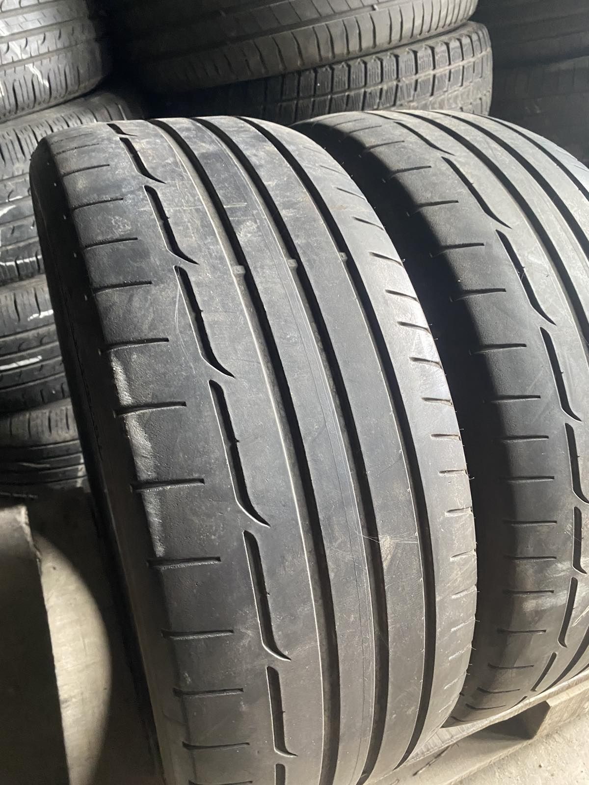 225.45.19 Dunlop 2шт лето БУ склад шины резина из Европы 45 R19