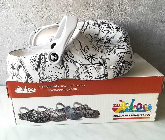 UNIKAT /Crocsy - Klapki / Zueclogs - Hiszpania /NOWE r. 40 - /TANIO