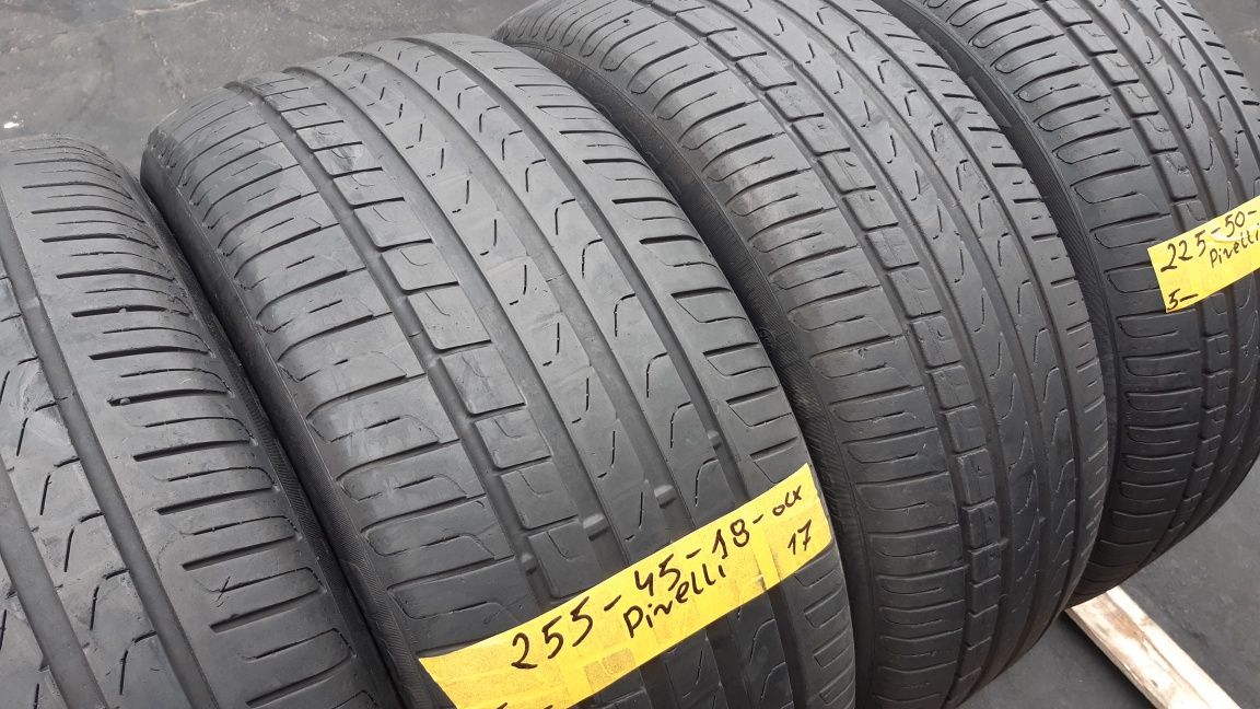 Opony Letnie 255÷45÷18÷/÷225÷50÷18÷.PIRELLI.Cena 500 zł kpl-4 sztuki