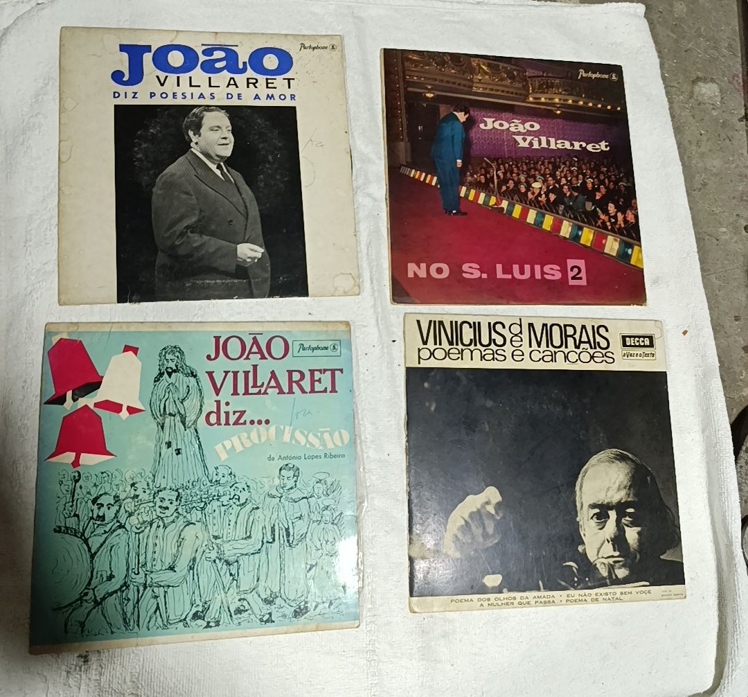 Vários Discos Vinyl e Caixas