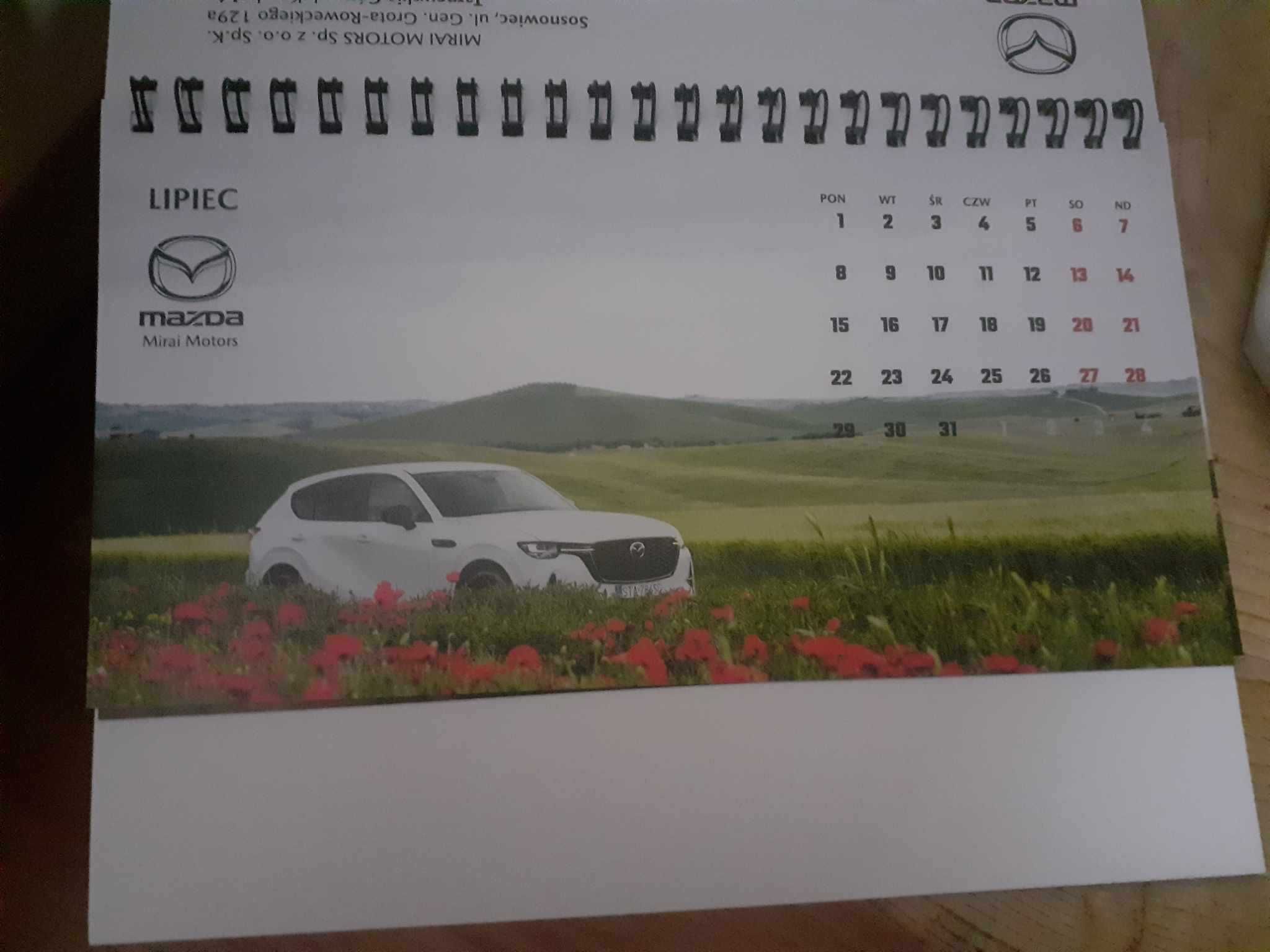 Kalendarz Mazda-2024