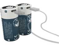 Akumulatorek R20 LR20 D 4szt Pro 6500mAh 1,5V Li ion USB-C R14