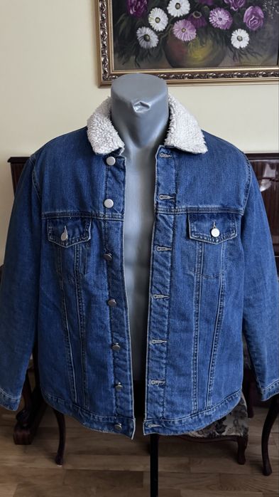 Kurtka jeans Pep & Co typu Sherpa