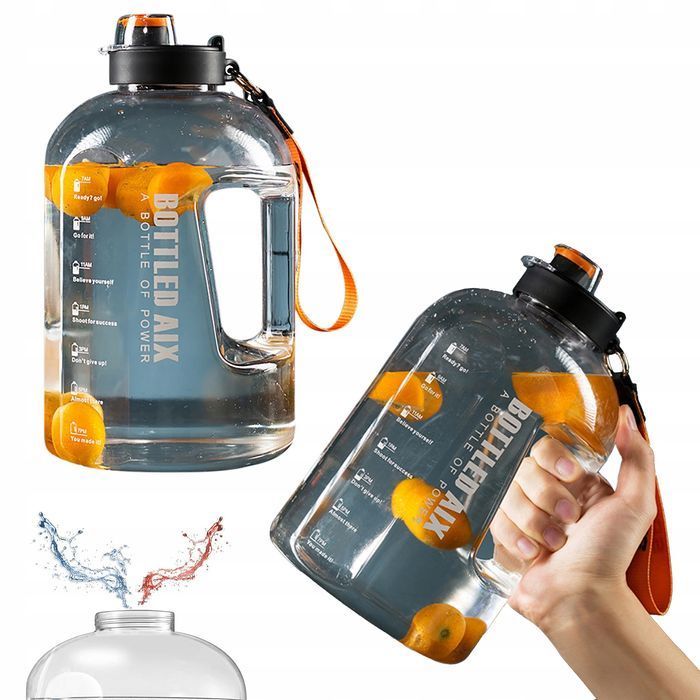 Water Jug 2,2L butelka bidon wodę sportowa siłownie kanister DEHP free
