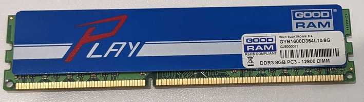 Оперативная память Goodram Play Blue DDR3 1600 8GB (GYB1600D364L10/8G)