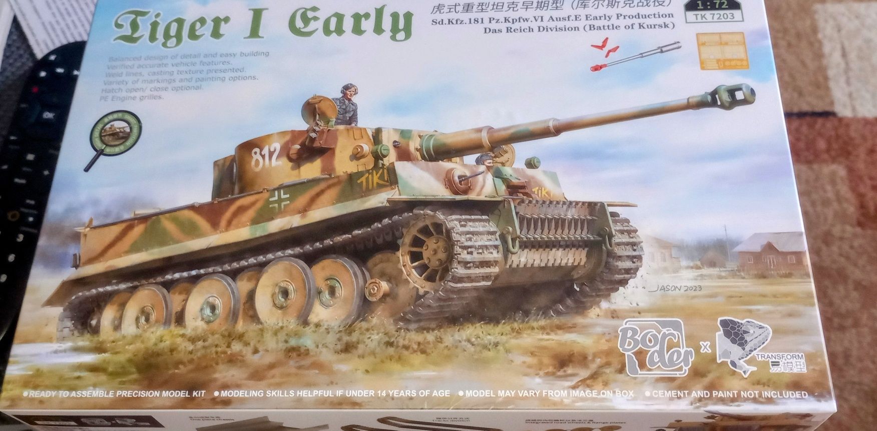 Tiger I Early Sd.Kfz.181 Pz.Kpfw.VI - Border Model TK 7203 skala 1/72