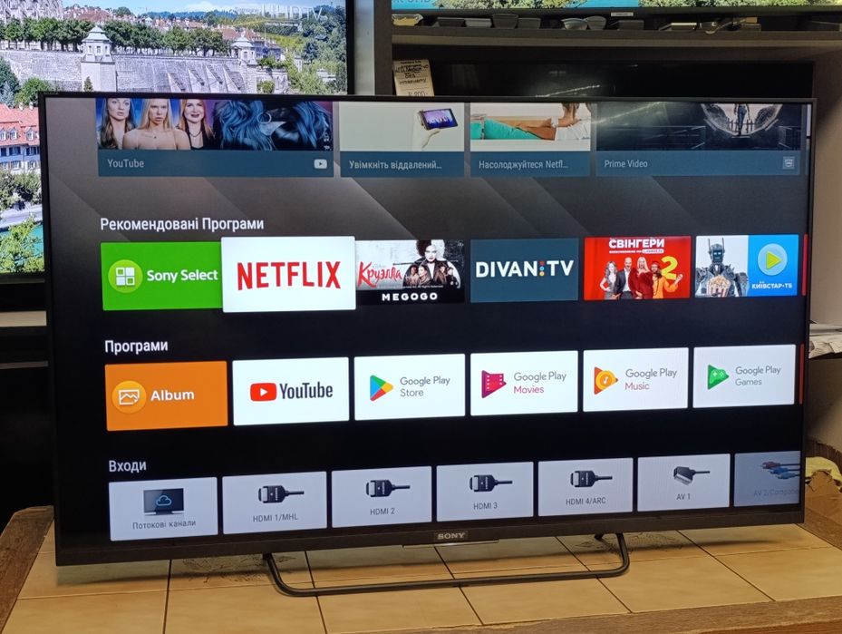Телевізор SONY 50 Android TV Wi-Fi/ Smart TV /50W755C