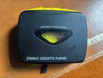 walkman na kasety ,żółty oldschool