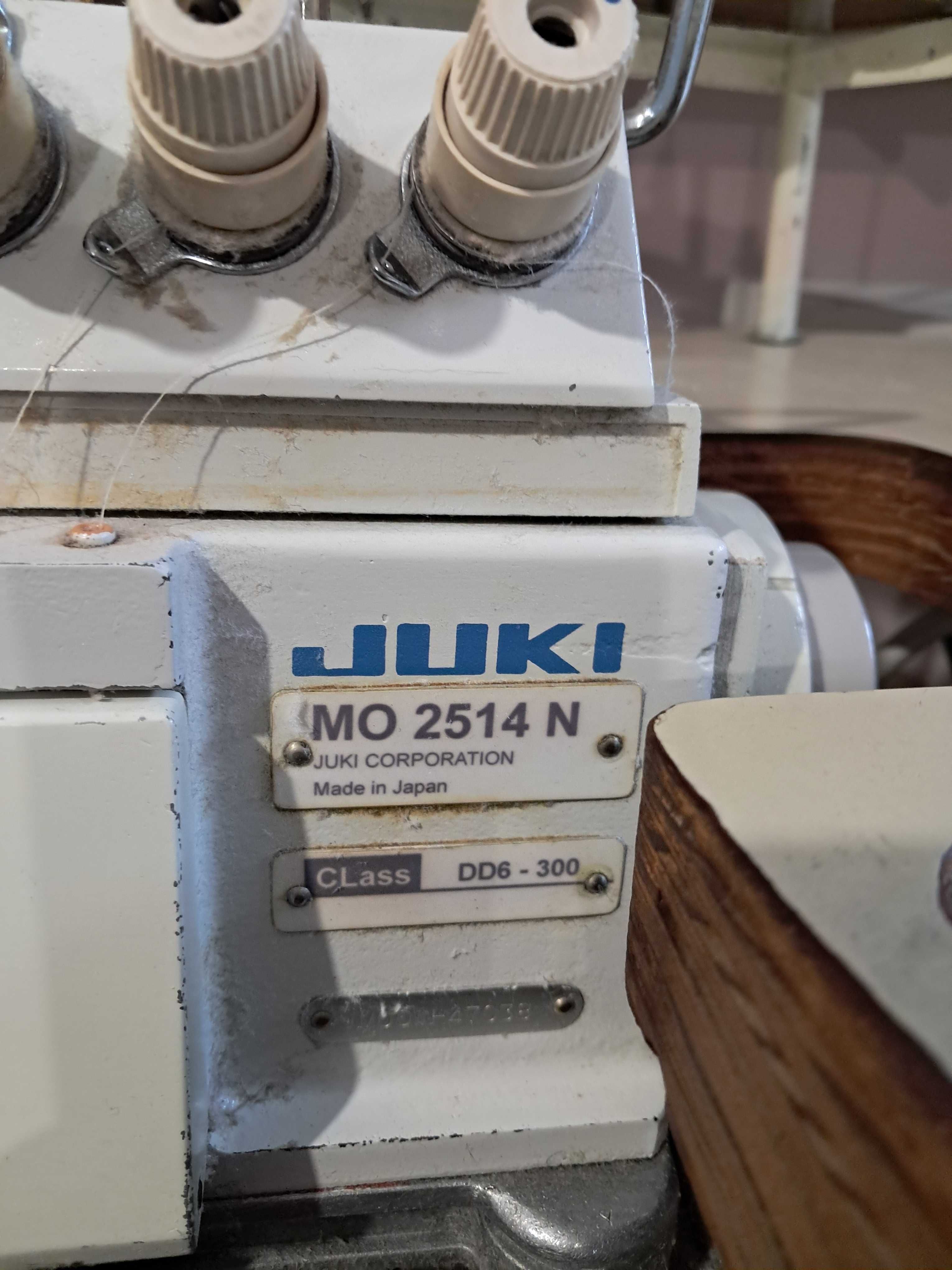 Overlock 4-nitkowy Juki MO 2514 N, MERESZKA