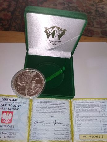 Монеты Украины 10гр сереброУЕФА 2012