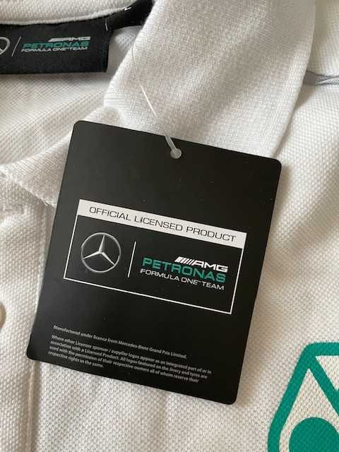 Koszulka sportowa polo Formuła 1 Mercedes Petronas rozmiar L nowa