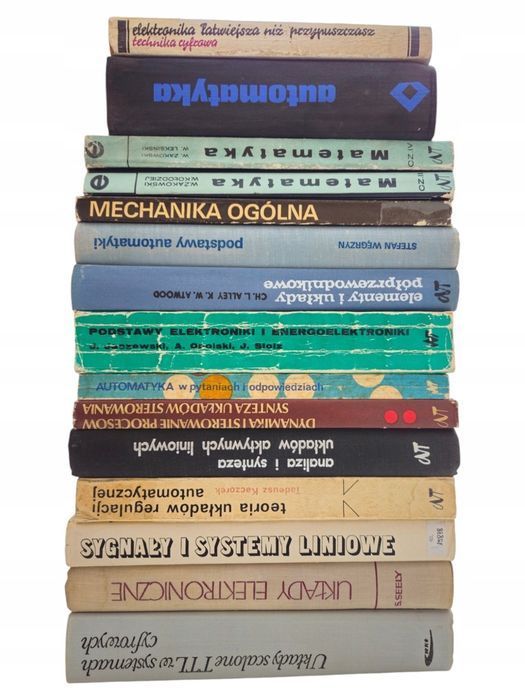 11x książki matematyka mechanika elektronika automatyka
