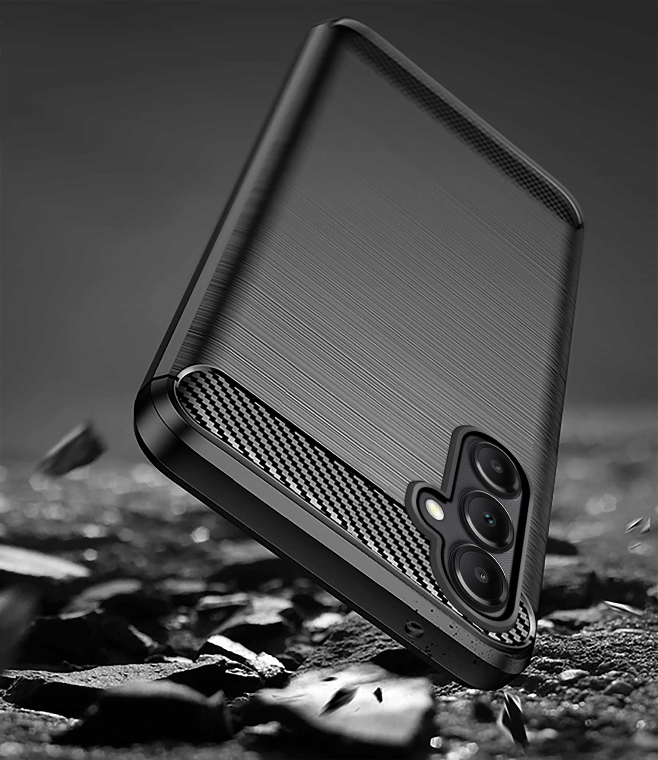 Etui Carbon do Samsung Galaxy A15 4G / A15 5G + Szkło Hartowane
