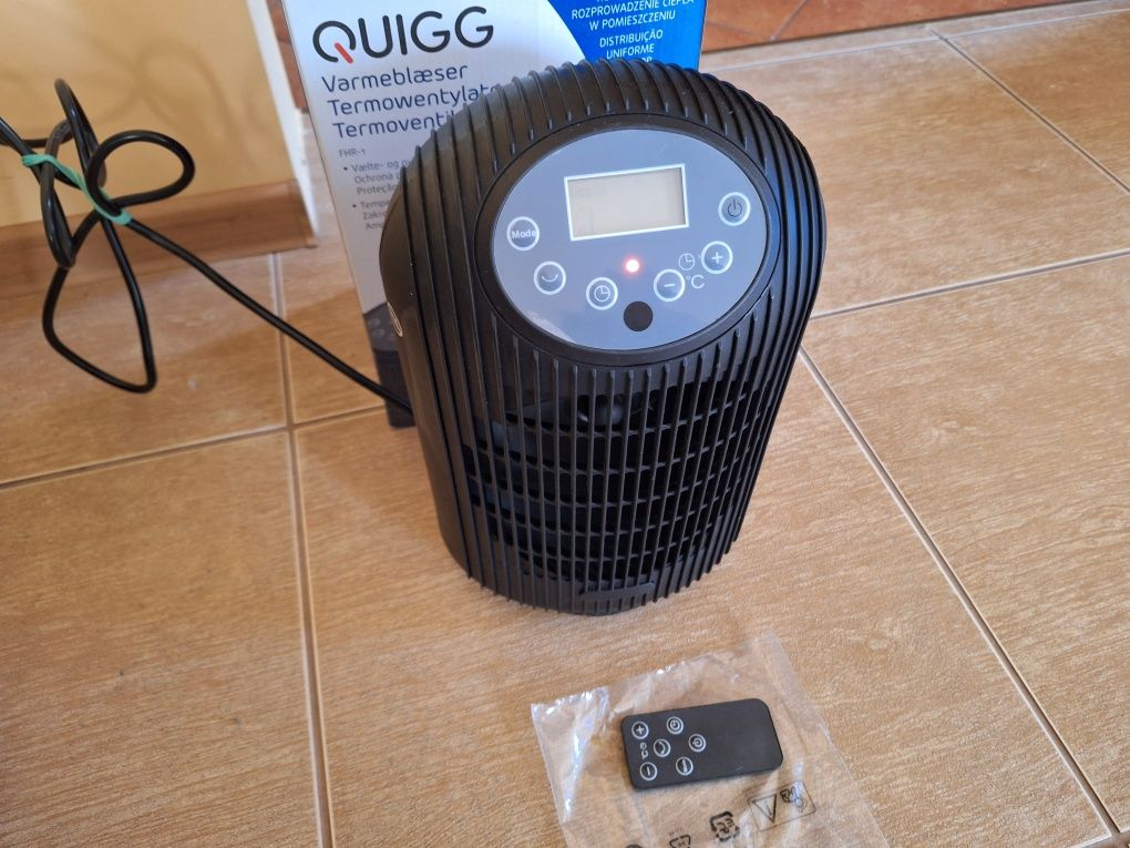 Termowentylator QUIGG farelka z pilotem