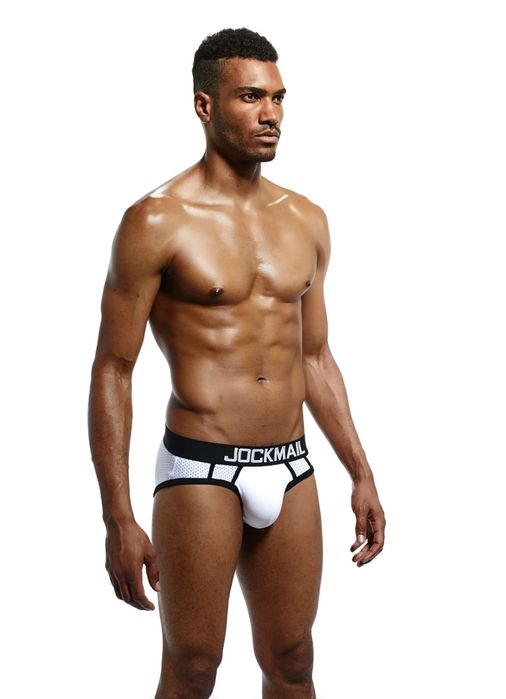 Męskie siateczkowe slipy dla sportowców oddychające JOCKMAIL - XL