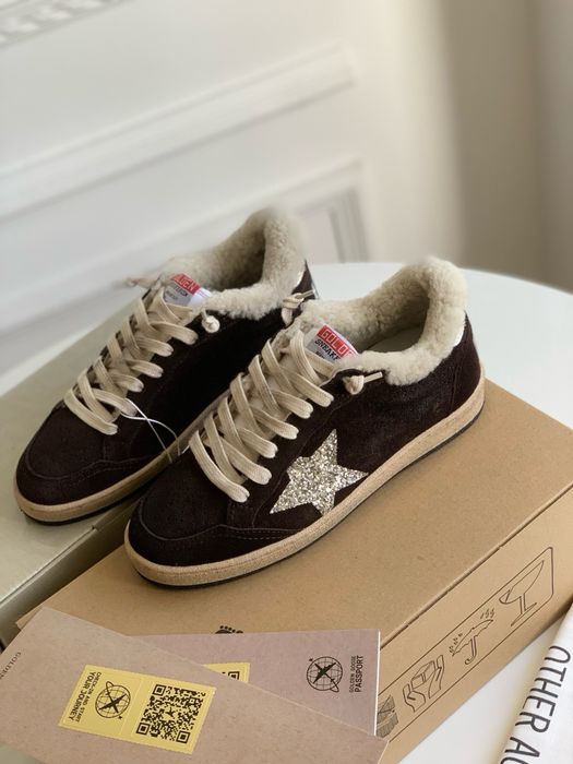 Кеди Golden Goose утеплені з хутром розміри 36, 38, 39, 40