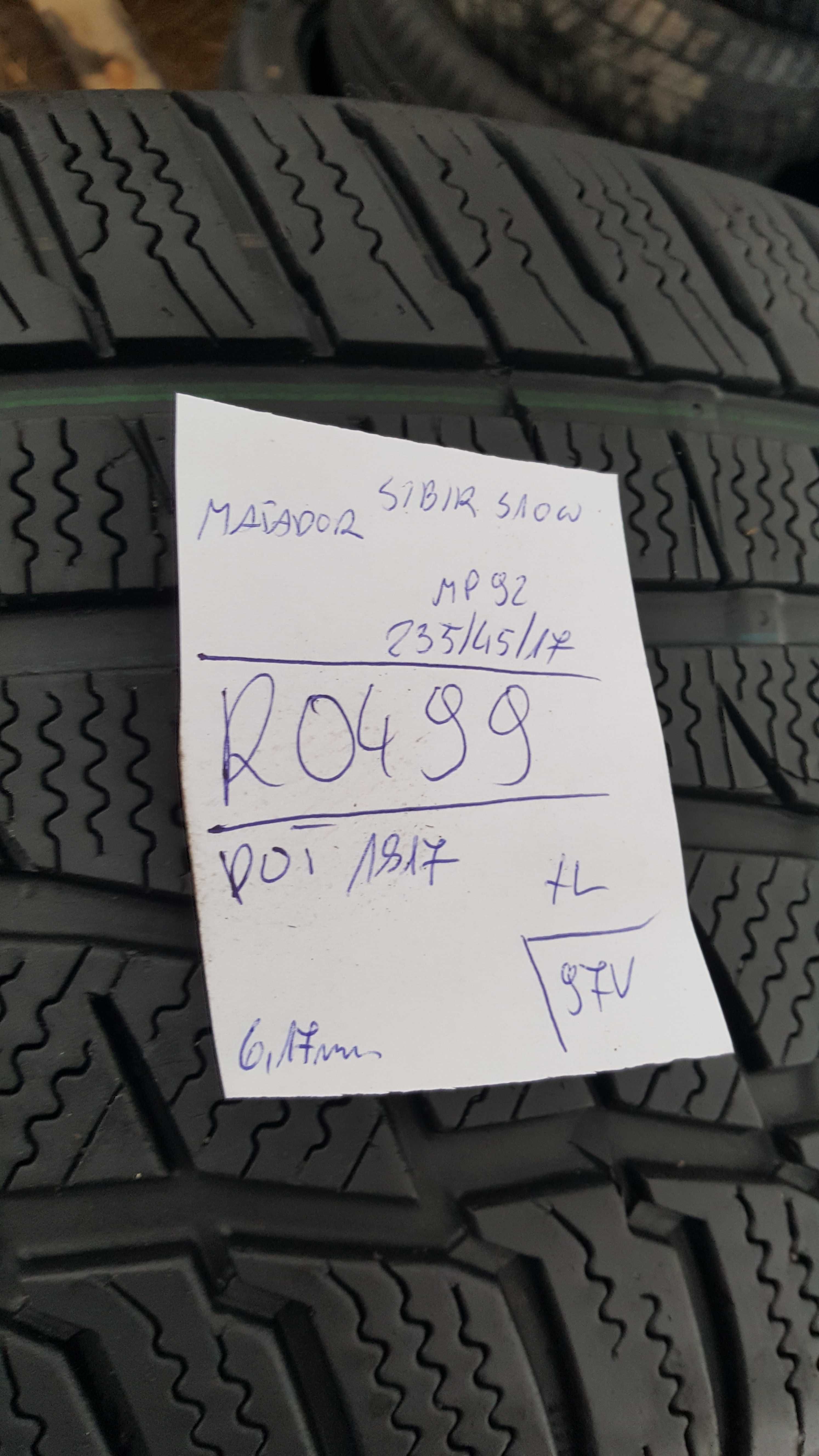 Matador 235/45 r17 Sibir Snow MP92 XL /// 6,15mm!!!